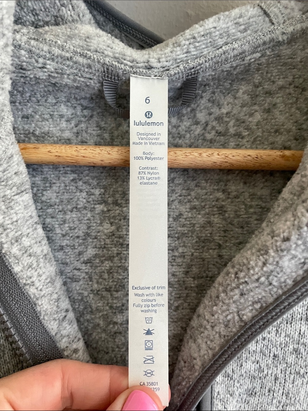 Lululemon Fleece and Thank You  pullover size 6 - Picture 4 of 6